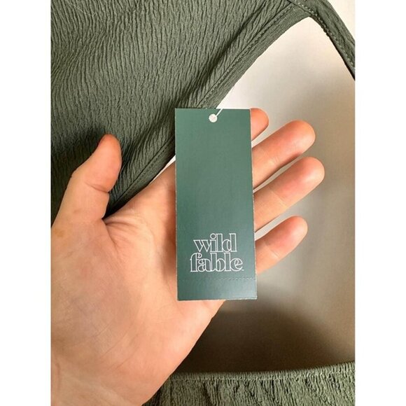 Bodysuit Olive Green Asymmetrical with adjustable straps size XL #0738 - Picture 6 of 9